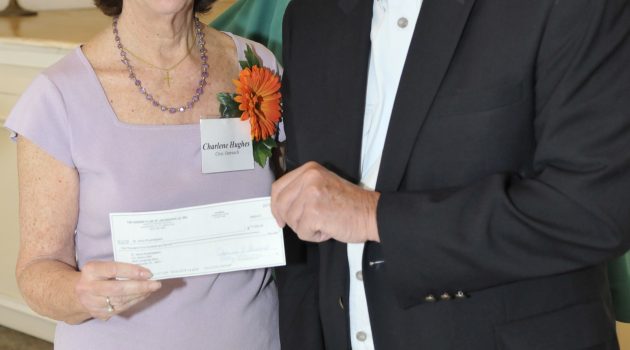Garden Club presents check to Riverkeeper