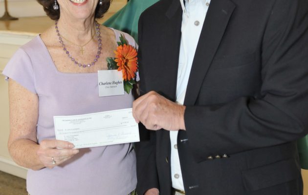 Garden Club presents check to Riverkeeper