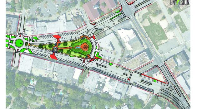 Square traffic, Balis Park redesign makes debut