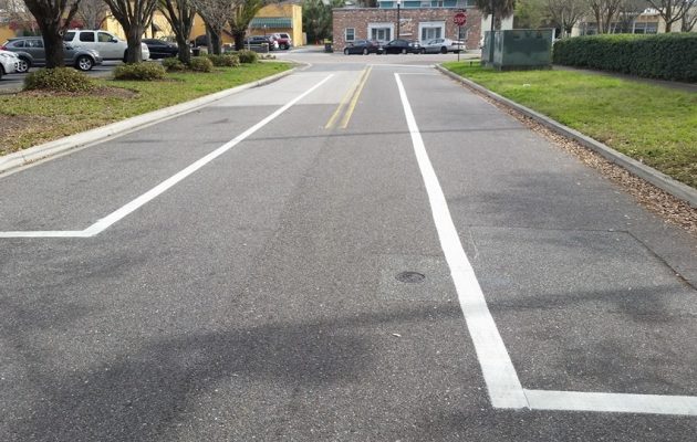 Historic district striping causes gripes and giggles