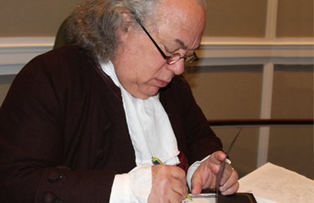Ben Franklin presents at 10th annual historical reenactment