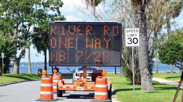 Portion of River Road now one way to relieve speeding