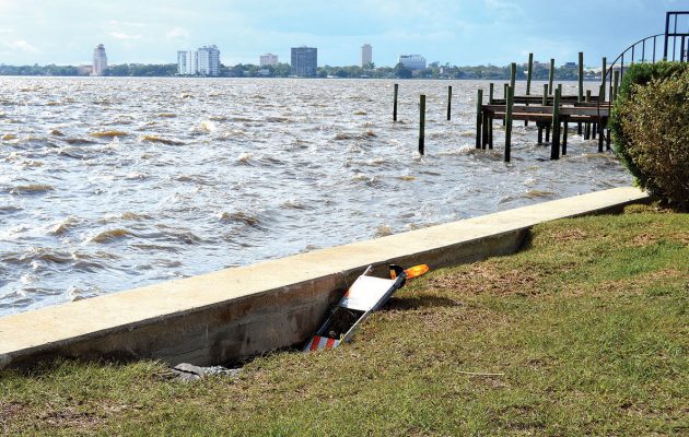 Storm widens holes in Riverfront Park