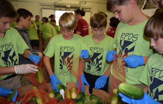 Students learn leadership by serving others