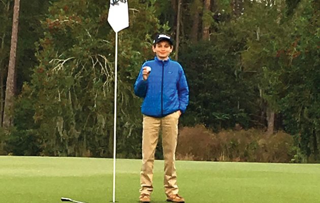 Genes play out for junior golfer