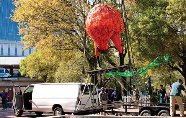 Plucky giant chicken finds new roost in Riverside