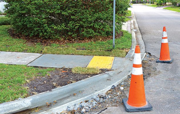 ADA sidewalk ramps first taken out, then replaced in San Marco ADA sidewalk ramps first taken out, then replaced in San Marco