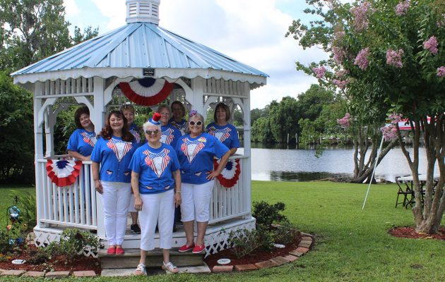 Lakeshore Woman’s Club goes all out for the Grand Ol’ Flag