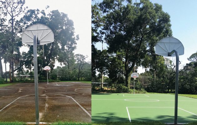 Children’s Home Society of Florida basketball court restored