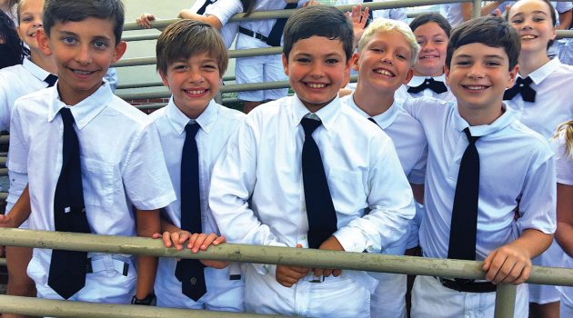 San Marco school ambassadors get dressed up for the job