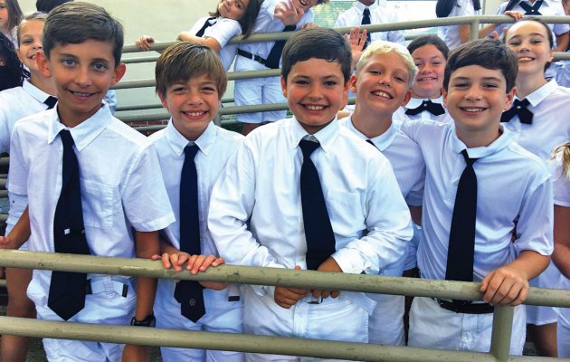 San Marco school ambassadors get dressed up for the job