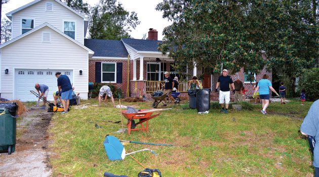 Neighbors pitch in to help young family in need