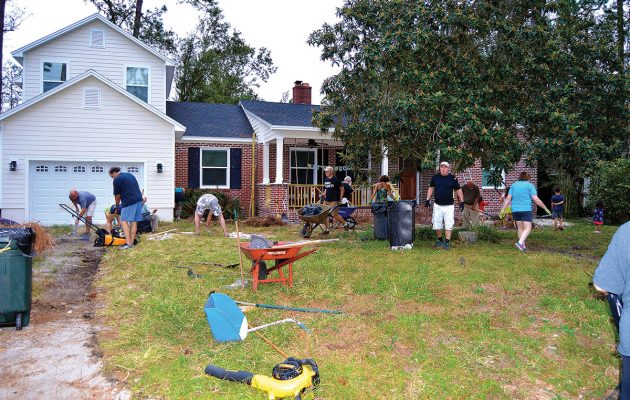 Neighbors pitch in to help young family in need
