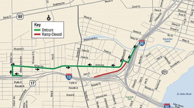 Stockton Street ramp closure forces alternative routes