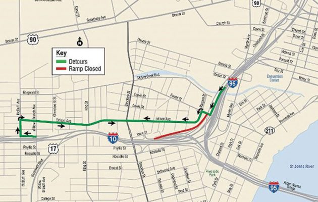 Stockton Street ramp closure forces alternative routes Stockton Street ramp closure forces alternative routes