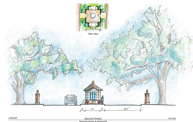Private school has plans to modify campus entrance Private school has plans to modify campus entrance