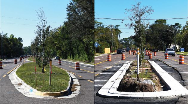 Median work underway along Hendricks Avenue