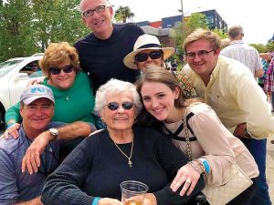Clockwise from left, Vernon Townsend, Kim Wills, Barry Wills, Jay Townsend, Andrew Wills, Meredith Wills, Babs Townsend