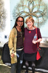 Jane Condon (right) with Douglas Anderson alumnus Kue King