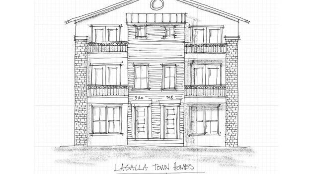 New townhomes proposed to replace multi-family units on Lasalle Street