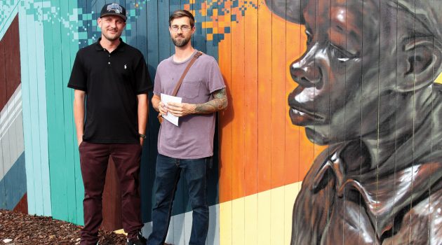 Cummer disguises construction fence, piques interest in permanent collections