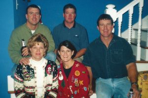 Martha and Claire, Andy, Frank and John, Jr.