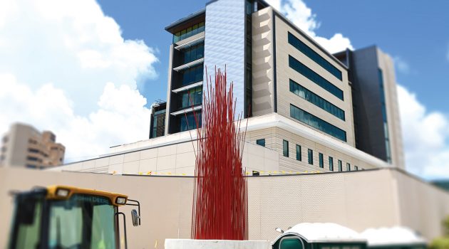 Sculpture influences park, courtyard design