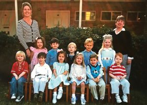 Seated: Sullivan Heim, Corbin Lowe, Emily Butler, Katie Baker, Max Klavon and Ryan Holden; standing: Janie Metcalf, Olivia Schueth, Timothy Gnida, Brock Dennison, Chrystian DeMonbreun, Maddy Cardozo and Janie Lyon.