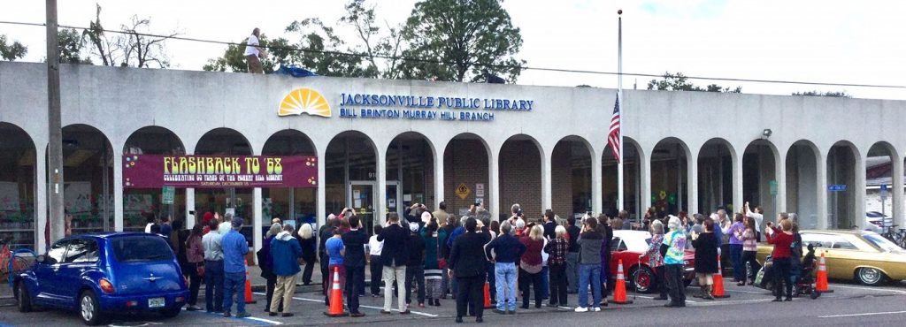 Nearly 100 gathered to celebrate the 50th anniversary of the library in Murray Hill and its renaming to the Bill Brinton Murray Hill Branch.