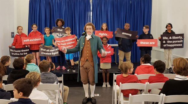 Jefferson demonstrates how Declaration of Independence was written