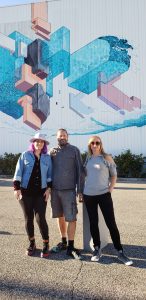 Artists Nicole Holderbaum, Alessandro Battisti and Irina Kanishcheva