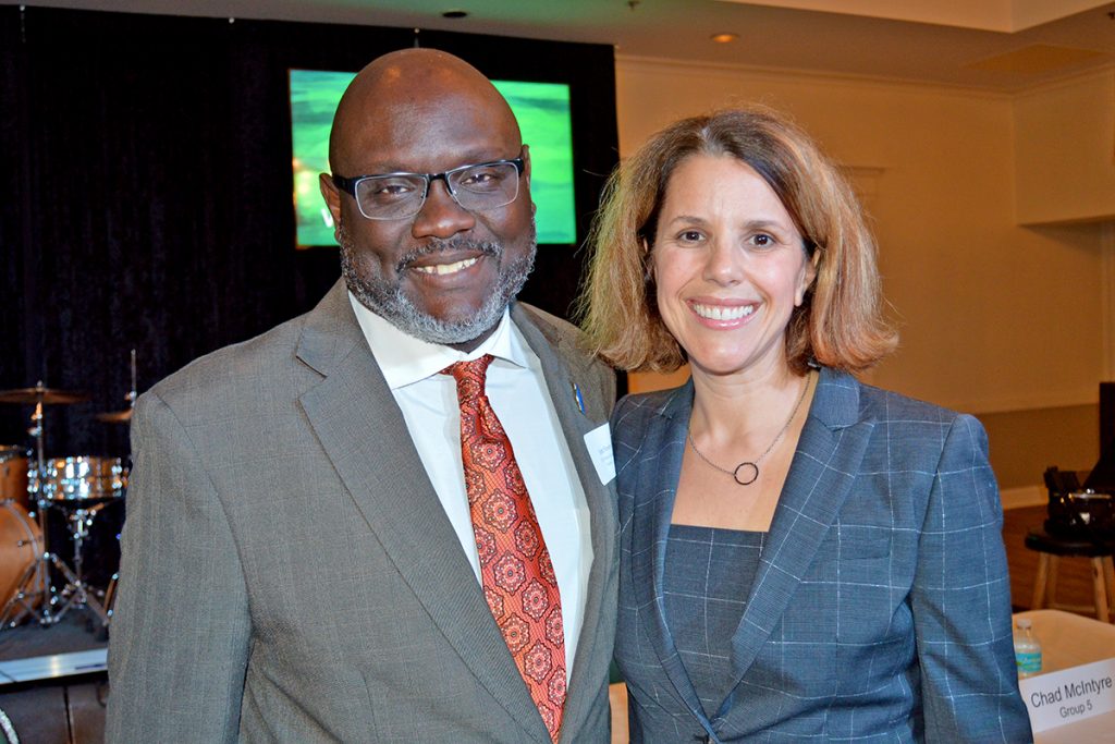 Sam Newby (At-Large Group 5) with District 5 Councilwoman-elect LeAnna Cumber