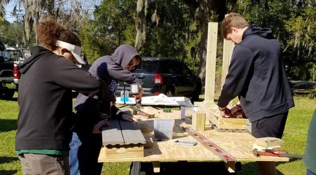 Boy Scout builds outdoor classroom to earn Eagle rank