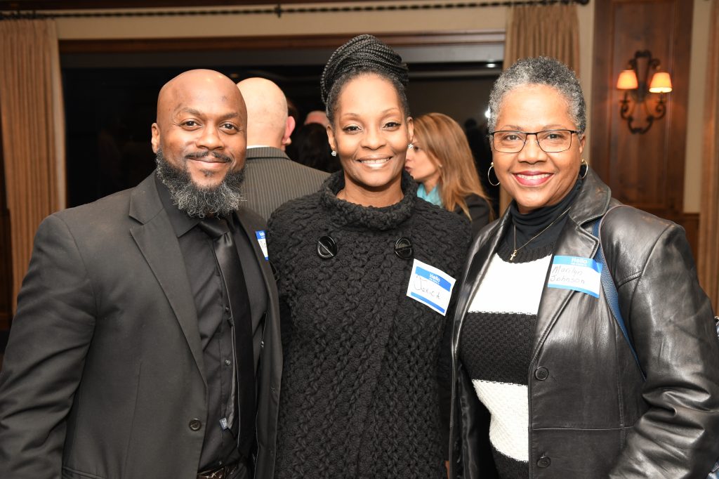 Marc and Jerica Dickerson with Marilyn Johnson