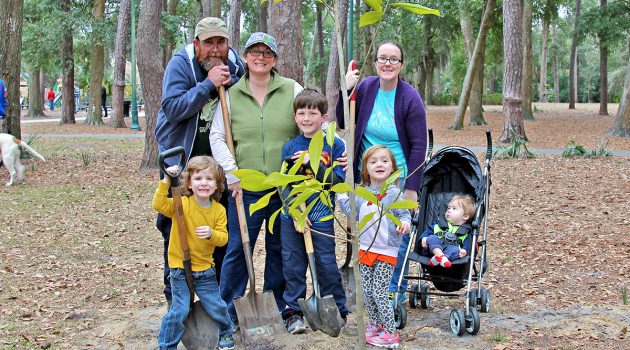 Annual tree planting in Boone Park provides shade for future generations