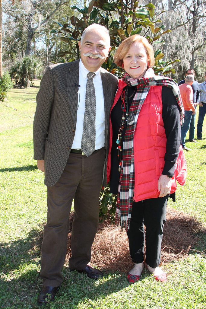 Richard Ceriello, president of AIDS Memorial Project, with Robin Patton, board member