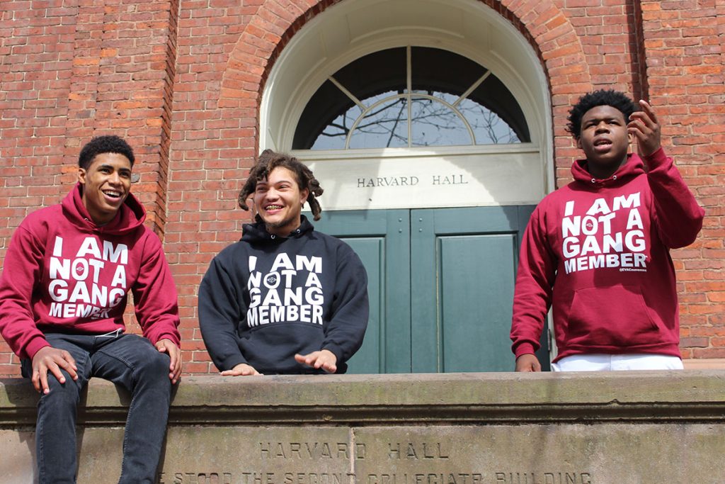 Vicente’ Waugh, Dequan Franks and Nick Burgess at Harvard
