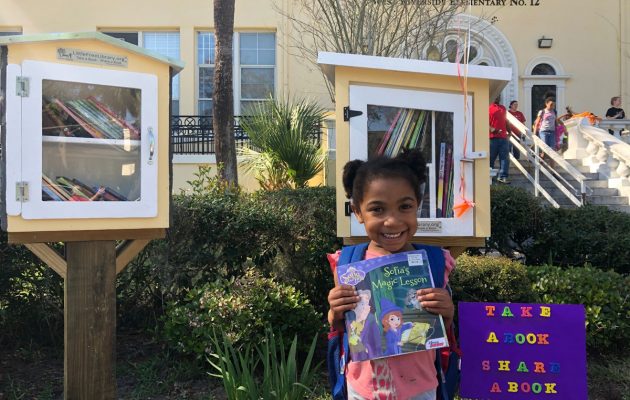 School campus installs Little Free Libraries for two languages School campus installs Little Free Libraries for two languages