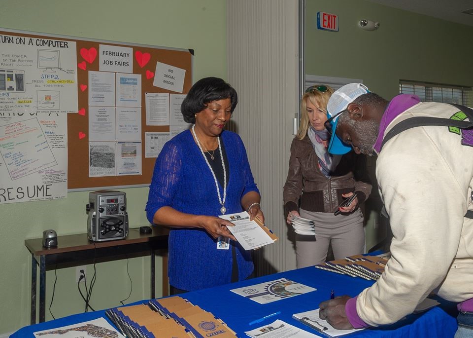 The Goodwill Industries of North Florida Job Junction is an important part of the services provided at the Urban Rest Stop. (Photo by Barry Rabinowitz)