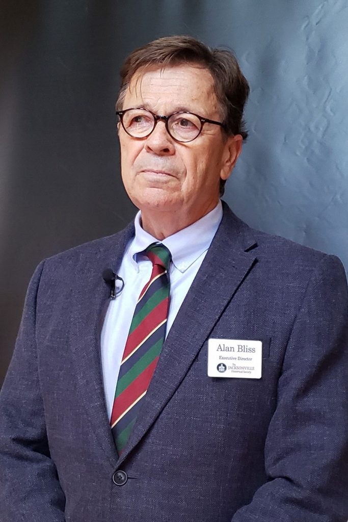Dr. Alan Bliss, executive director of the Jacksonville Historical Society