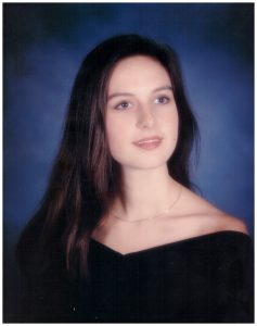 Jeanette Blanchard let her hair grow long for her senior photo so that she and her mother could have matching graduation photos.
