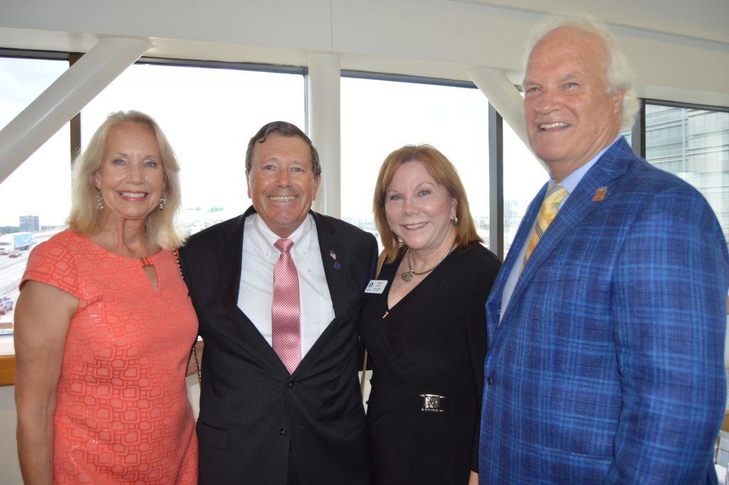 Karen Wolfson, Former Councilman Jim Love and his wife, Robin, with Don Wolfson