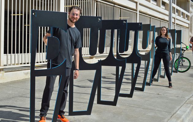 Downtown art plays triple role as sculpture, bike rack and monument to black history