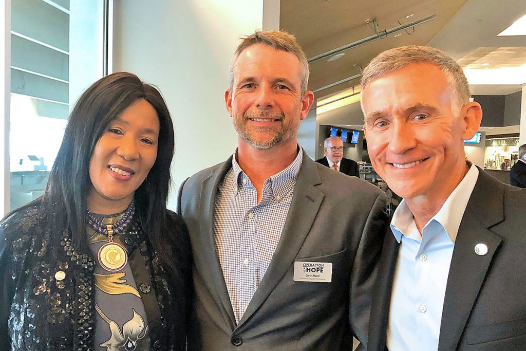 Dr. Makaziwe Mandela with Curtis Hazel and Kevin Gay