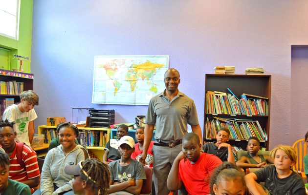 Exonerated prisoner shares his story with at-risk youth Exonerated prisoner shares his story with at-risk youth