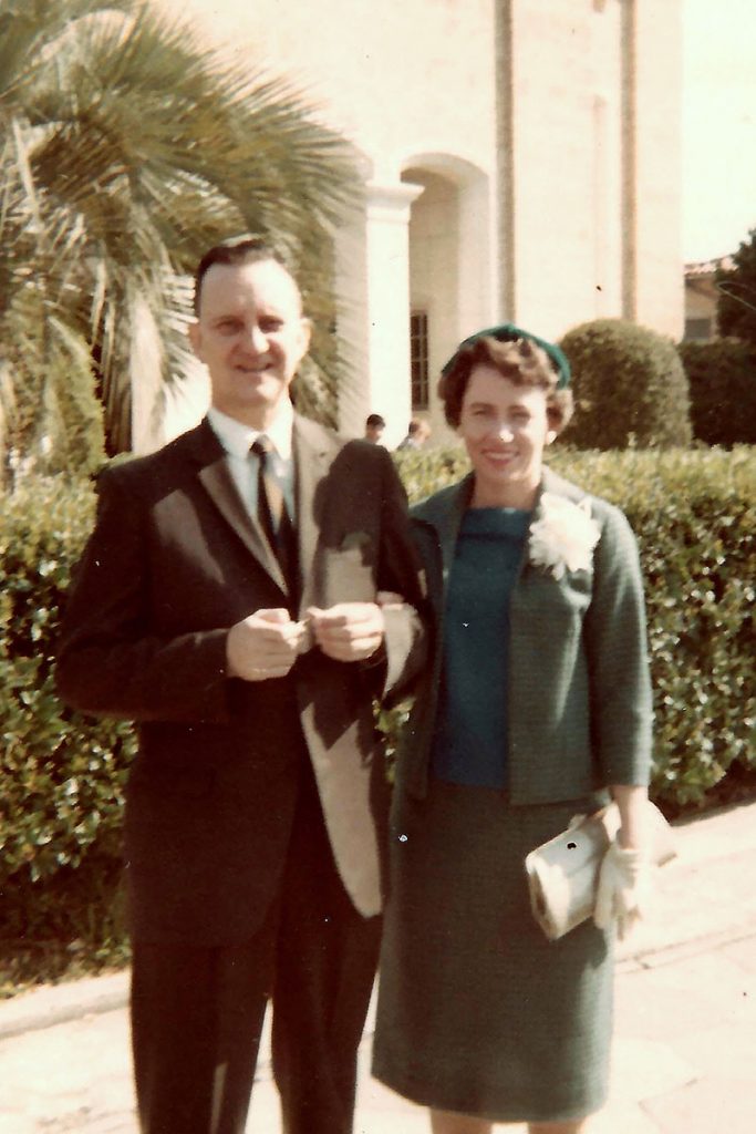 Harry and Anita Thompson, Easter 1967, outside St. Paul’s Catholic Church