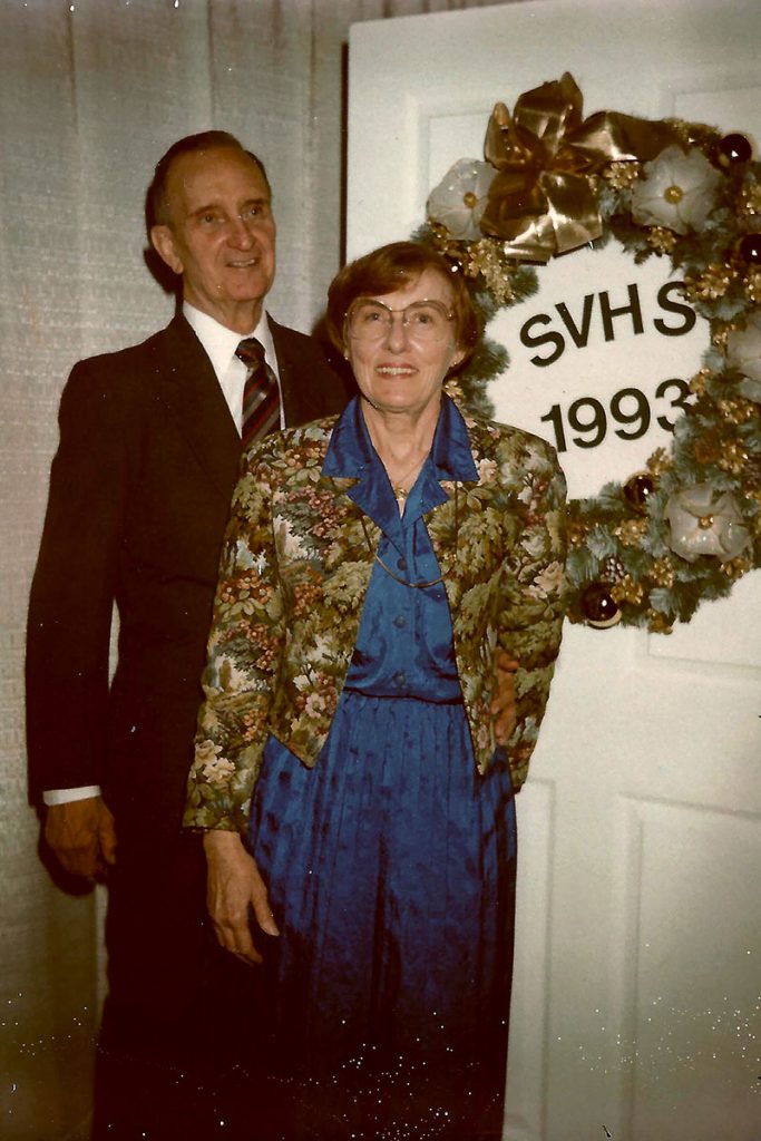 Harry and Anita Thompson at a St. Vincent’s Hospital holiday party in 1993