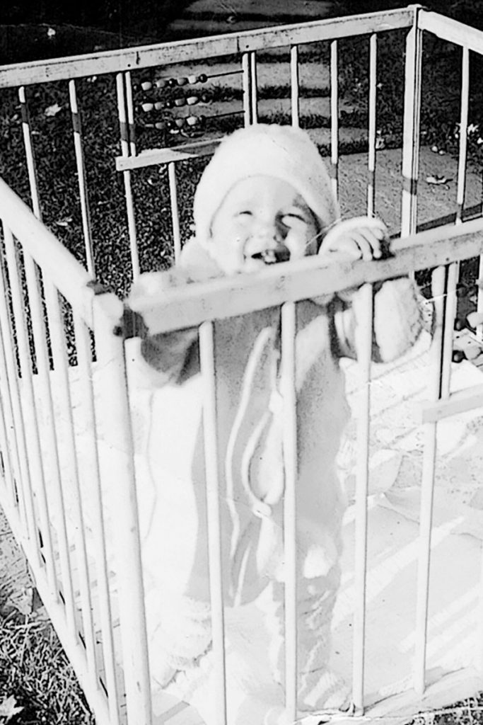 Katherine as an infant