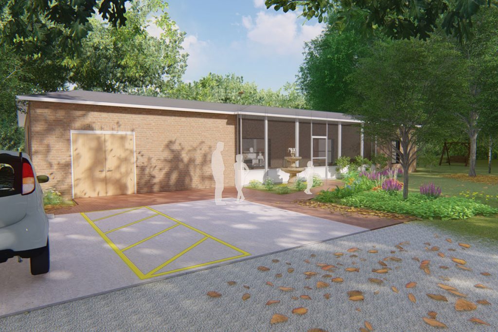 The exterior of the new Morning Star Life Skills Center