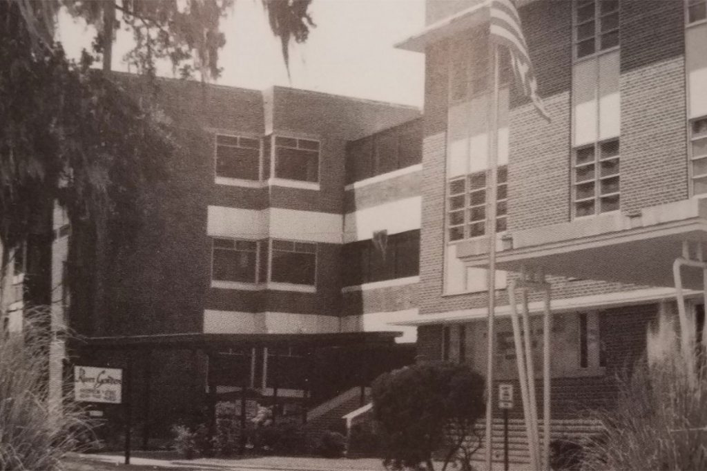 In 1947, additions were made to the original home. The Victorian-era structure was impacted by a fire in 1950 and the home was rebuilt and expanded between 1954 and 1959.